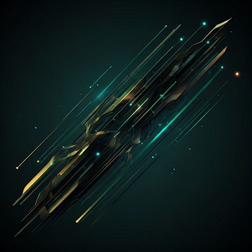 glowing neural network matrix